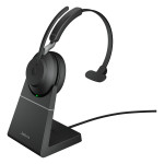 Jabra Evolve2 65 Mono UC + polnilna postaja + povezava 380a, črne barv