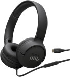 JBL Tune 520 USB-C črne žične slušalke - novo