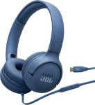JBL Tune 520 USB-C žične slušalke modre barve - novo