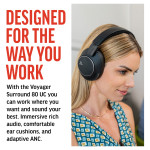Slušalke Poly Voyager Surround 80 UC - brezžične/bluetooth - črne