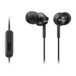 Slušalke SONY MDREX110APB v ušesu, črne barve