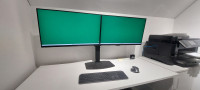 Namizni računalnik, 2 x monitor, miška, tipkovnica, Windows 11, Office
