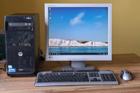 PC HP Pro 3500 + 19" monitor
