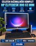 PC komplet 800 G3 MINI + Ekran +miška +tipkovnica|W11
