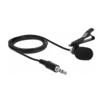 Delock Lavalier mikrofon, vsesmerni s sponko, 3,5 mm vtič, 3-pinski +