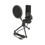 Delock USB kondenzatorski mikrofonski komplet - za podcaste, igranje i