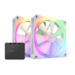 140 mm NZXT F-Series F140 RGB ventilator dvojni bel 140 mm RF-R14DF-W1