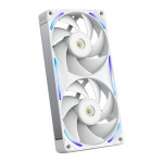 240 mm ventilator NZXT F-Series F240X RGB, enojni, bel, RF-U24PN-W1