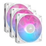 Corsair iCUE LINK RX120 RGB White Trojni ventilator 120 mm, PWM, magne