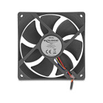 Delock 67297 aksialni ventilator 12 V DC 92 x 92 x 25 mm, črn