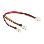 Notranji Delock Y kabel za ventilator 3-pinski ženski > 2 x Molex 3