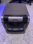 Sharp radio/ cd drawer/ 4 speaker system