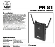 AKG PR 81 UHF Portable Wireless Receiver SPREJEMNIK MIKROFONA