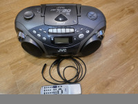 JVC prenosni stereo CD z radijem in kasetofonom