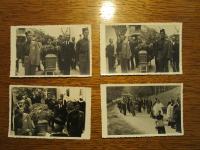 Sokoli, štiri razglednice, sokolski pogreb
