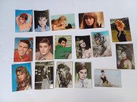 Zbirateljske razglednice vintage 50s 60s Brigitte Bardot Sophia Loren