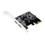 LogiLink PC0080 razširitvena kartica PCIe z 2 priključkoma USB-A in hi