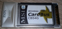 PCMCIA CardBus wireless 11G mrežna kartica MSI CB54G