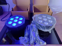2 x LED PAR 7X18W 6in1 / RGBWA+UV