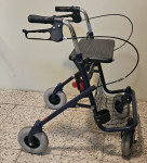 Hodulja rolator voziček moder