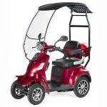VELECO Faster s streho in litij-ion baterijo invalidski skuter