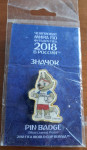 Značka maskote Zabivaka - svetovno prvenstvo v nogometu 2018 v Rusiji