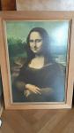 Mona Liza, uokvirjena reprodukcija, 50 x 60 cm