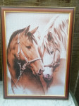 UOKVIRJANJA SLIKA SESTAVLJANKA PUZZLI 52 X 72 MOTIV KONJI CENA 18 EUR