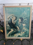 SLIKA na lesonitu v lepem okvirju brez stekla 68 x 83 cm