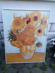 SLIKA na lesonitu v okvirju brez stekla 69 x 88 cm