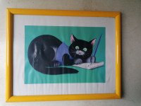 SLIKA v lepem okvirju s steklom 29 x 23 cm