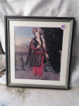 SLIKA v okvirju s steklom 34 x 37 cm