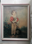 SLIKA v okvirju s steklom 34 x 44 cm