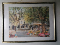 SLIKA v okvirju s steklom 42 x 32 cm