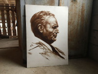 Tito, portret, avtor Savo Sovrè (1928–2008), reprodukcija
