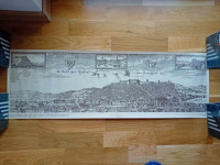 Valvasor, veduta Ljubljane, 27x82 cm