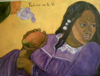 ŽENSKA Z MANGOM (Vahine no te vi) - Paul Gauguin