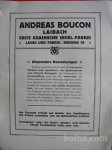 ANDREAS BOUCON-LAIBACH,SESSEL-FABRIK (POHIŠTVO/STOLI)