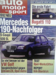 AUTO MOTOR UND SPORT SEPTEMBER 1991 V NEMSKEM JEZIKU  CENA 12 EUR