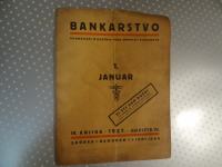 BANKARSTVO - EKONO.MJESEČNIK SRBA,HRVATA I SLOVENACA 1.JANUAR 1927