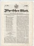 Časopis - Illyrisches Blatt št. 38 September 1839