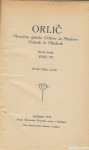 ORLIČ mesečnik za orlovsko mladino vezan letnik 1928 / 1929