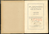 PLaninski vestnik 1926
