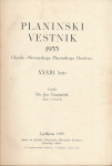 Planinski vestnik, 1933, glasilo Slovenskega planinskega društva