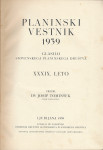 Planinski vestnik, 1939, glasilo Slovenskega planinskega društva