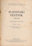Planinski vestnik, 1949, glasilo Planinske zveze Slovenije