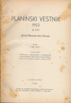 Planinski vestnik, 1953, glasilo Planinske zveze Slovenije