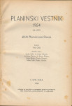 Planinski vestnik, 1954, glasilo Planinske zveze Slovenije
