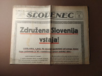 Slovenec, 4. maj 1945 - Združena Slovenija vstaja!