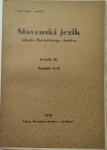 Slovenski jezik : glasilo slavističnega društva, 1938, 1939, 1941